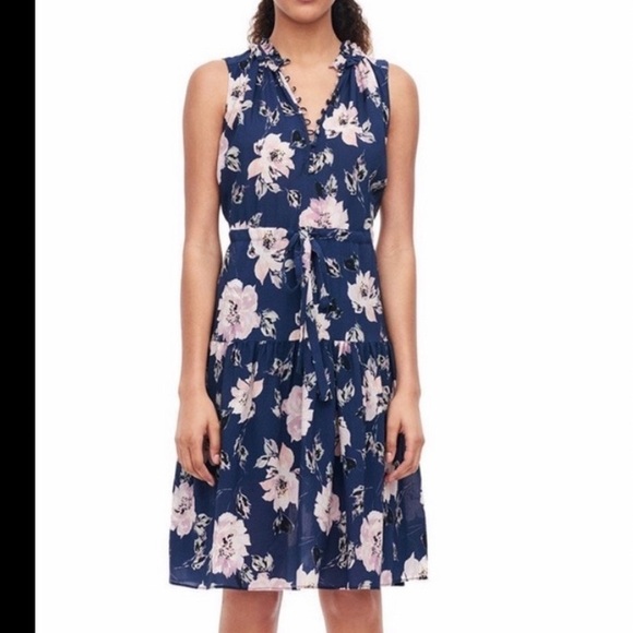Rebecca Taylor Dresses & Skirts - Rebecca Taylor Magnolia Floral Sleeveless Silk Dress Size 10 -As Seen on TV